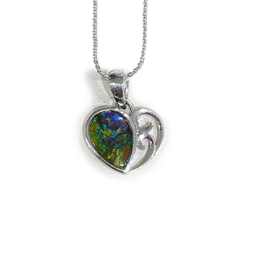 Sterling Silver Ammolite Pendant