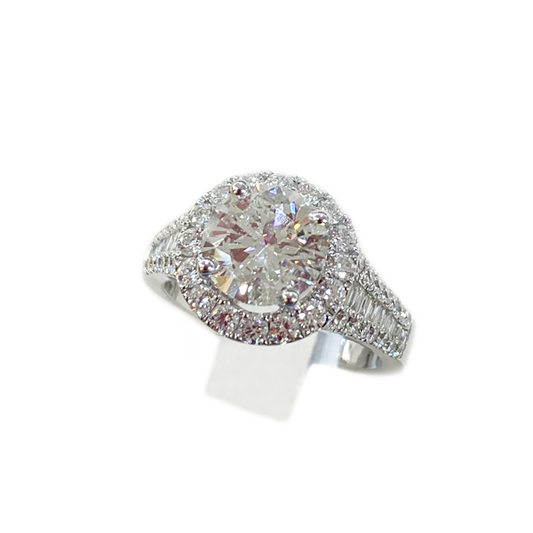 14k White Gold Diamond Ring