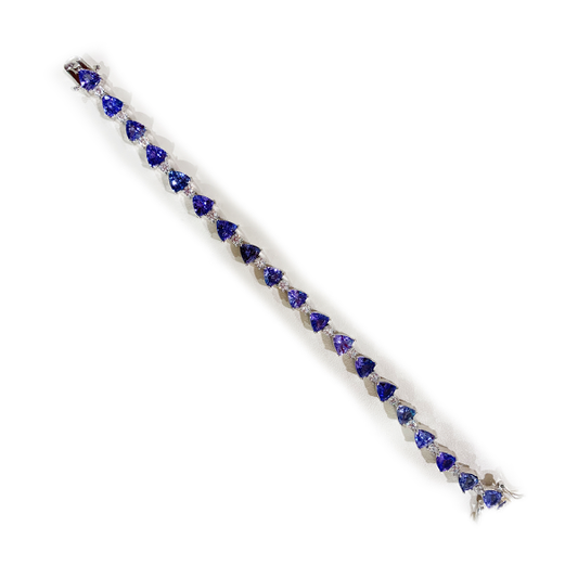 Sterling Silver Tanzanite Bracelet