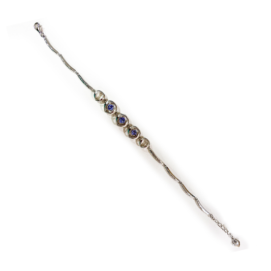 Sterling Silver Tanzanite Bracelet