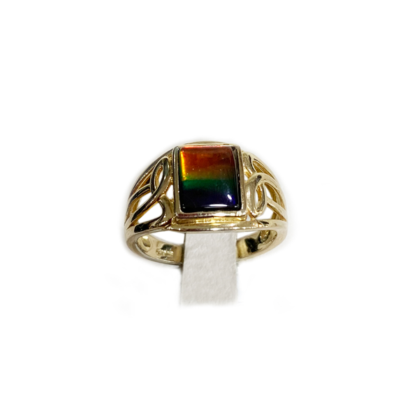 Sterling Silver Ammolite Ring