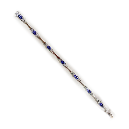 Sterling Silver Tanzanite Bracelet