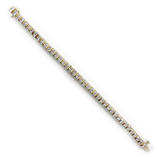 14k Yellow Gold Diamond Bracelet