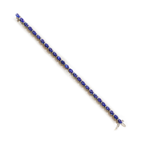 14k White Gold Tanzanite Bracelet