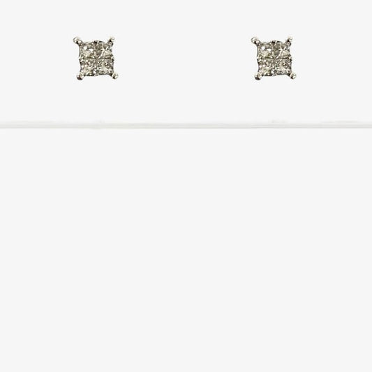 White Gold Diamond Earrings