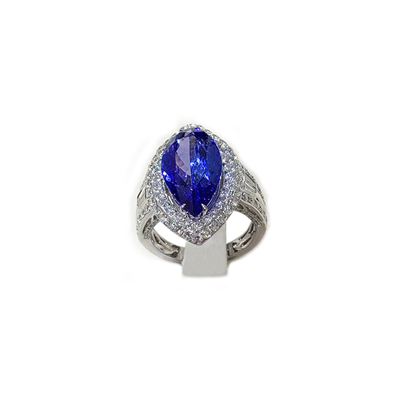 18k White Gold Tanzanite Ring