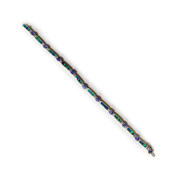 14k Yellow Gold Tanzanite Bracelet