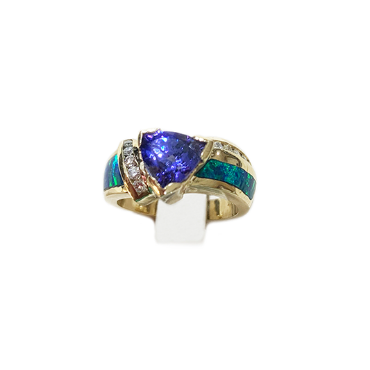 14k Yellow Gold Tanzanite Ring