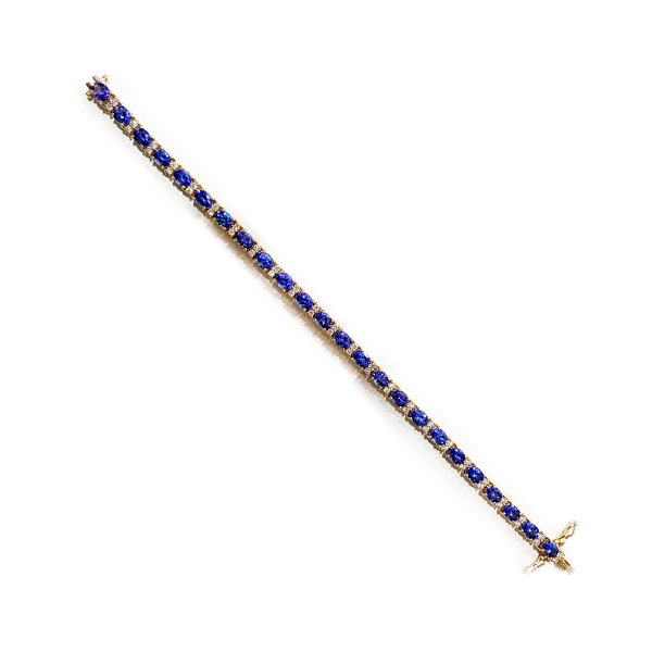 14k Yellow Gold Tanzanite Bracelet