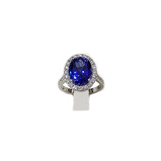 14k White Gold Tanzanite Ring