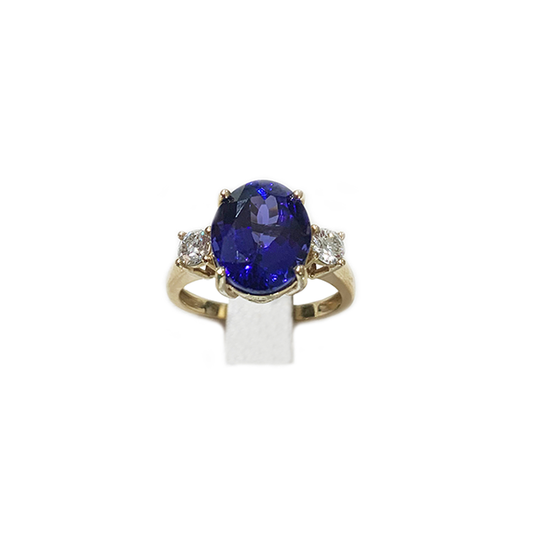 14k Yellow Gold Tanzanite Ring