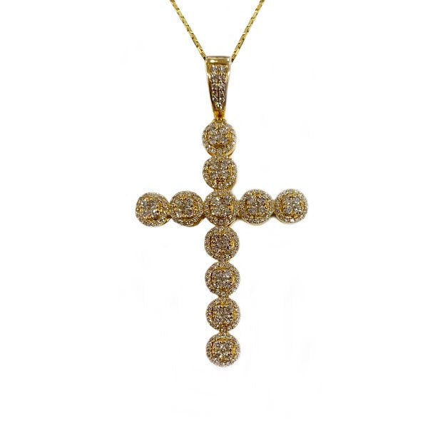 14k Yellow Gold Diamond Pendant