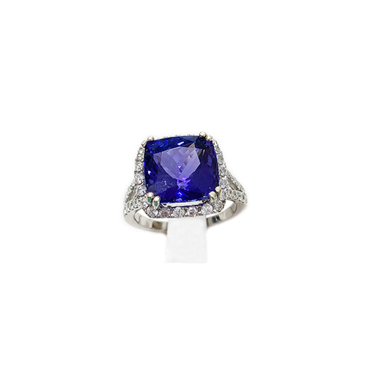 14k White Gold Tanzanite Ring