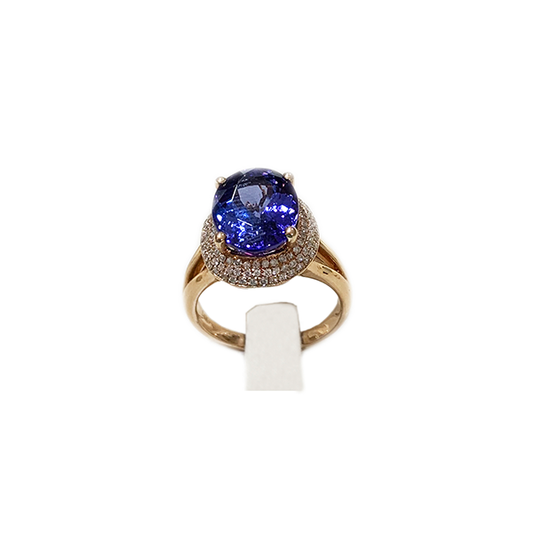 14k Rose Gold Tanzanite Ring