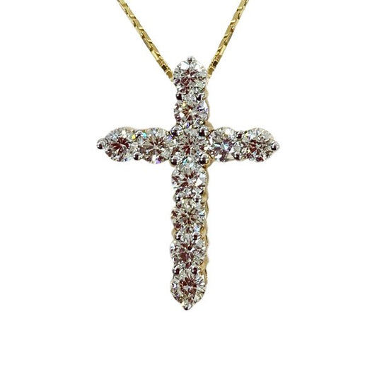 14k Yellow Gold Diamond Pendant