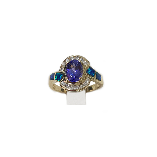 14k Yellow Gold Tanzanite Ring