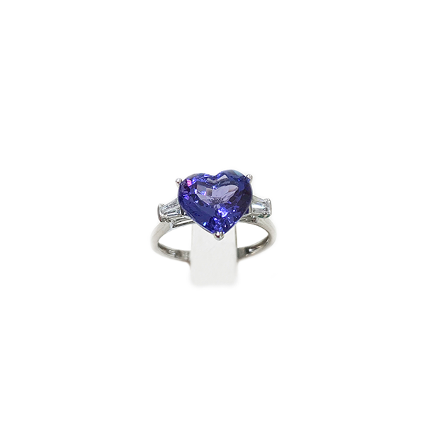 14k White Gold Tanzanite Ring