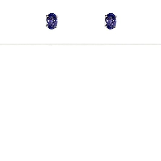 Sterling Silver Tanzanite Earring