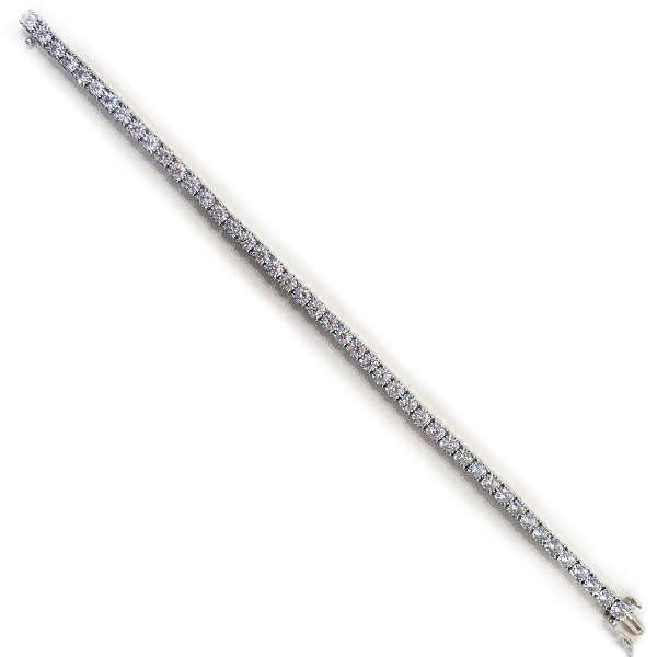 14k White Gold Diamond Bracelet