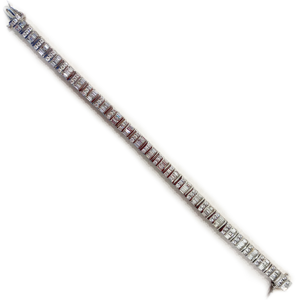 14k White Gold Diamond Bracelet