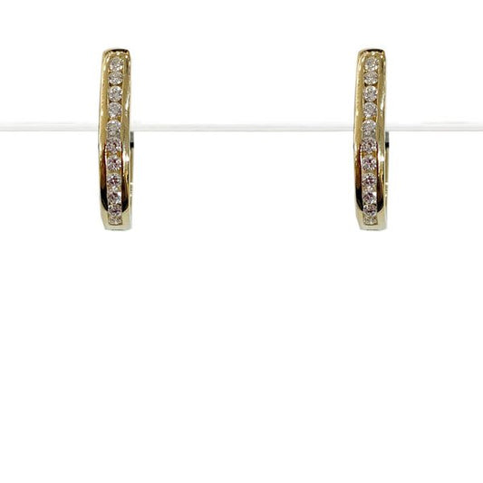 14k Yellow Gold Diamond Earrings