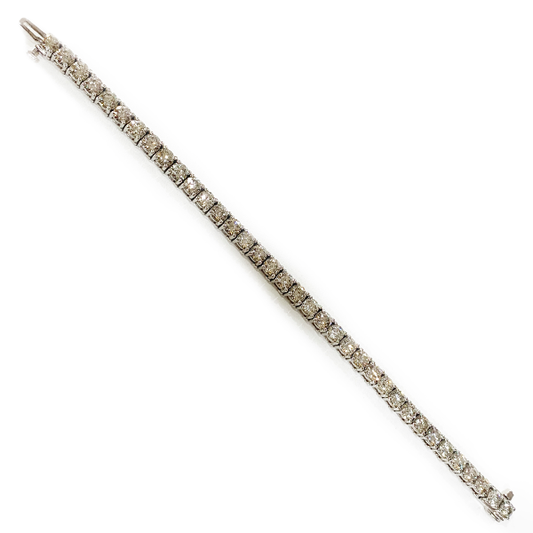 14k White Gold Diamond Bracelet