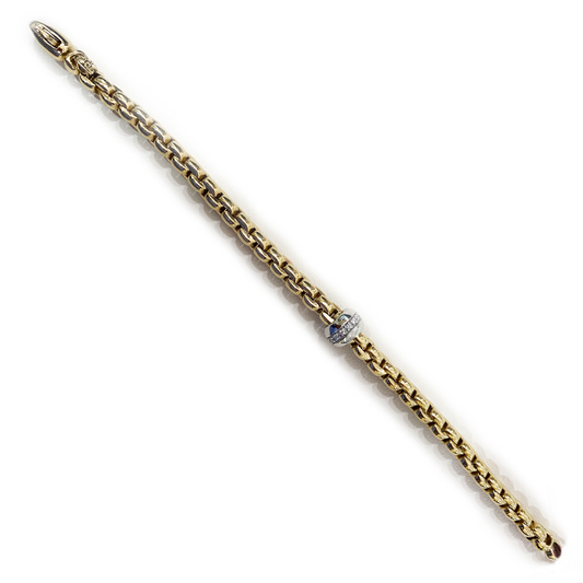 14k Yellow Gold Diamond Bracelet