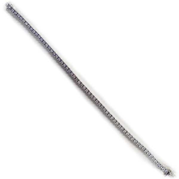 14k White Gold Diamond Bracelet