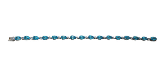 Sterling Silver Blue Topaz Bracelet
