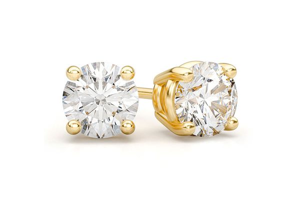 14k Gold Diamond Studs (LAB)