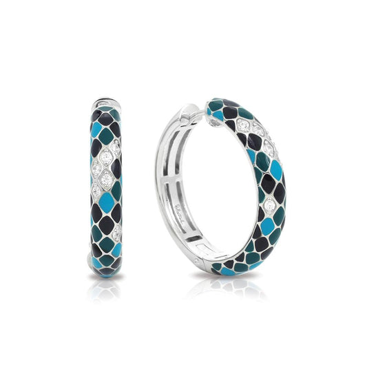 Snakeskin Constellations Hoop Earrings