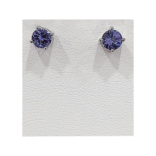 Sterling Silver Tanzanite Studds