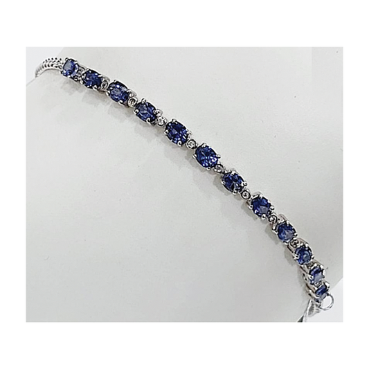 Sterling Silver Tanzanite Bracelet