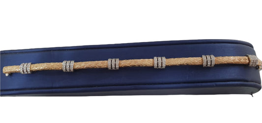 14K Yellow Gold Diamond Bracelet