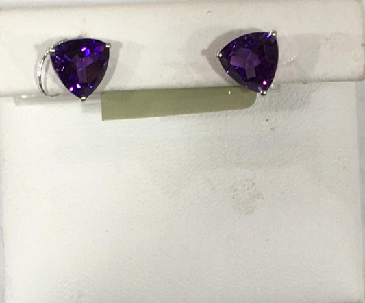 Sterling Silver Amethyst Earring