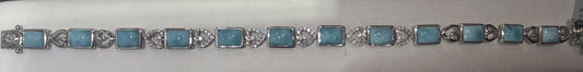 Sterling Silver Larimar Bracelet