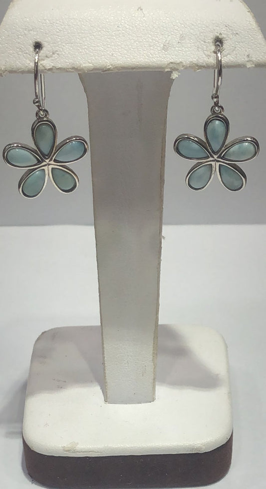 Sterling Silver Larimar Earring