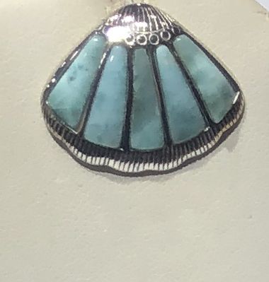 Sterling Silver Larimar Pendant