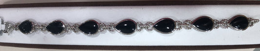 Sterling Silver Onyx Bracelet