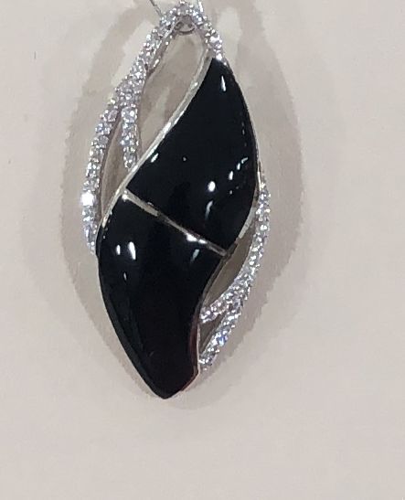 Sterling Silver Onyx Pendant