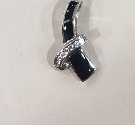 Sterling Silver Onyx Pendant